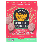 Siete Grain Free Cookies, Fresas Con Crema Strawberries & Cream, 4.5 oz.
