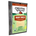 Organic Valley Baby Swiss Slices - Front view