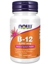 NOW Foods Vitamin B-12 2,000 mcg - 100 Lozenges