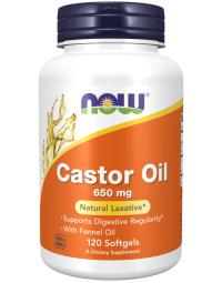 NOW Foods Castor Oil 650 mg - 120 Softgels