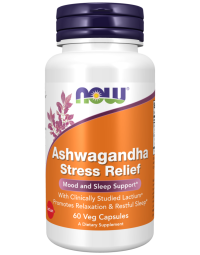 NOW Foods Ashwagandha Stress Relief - 60 Veg Capsules