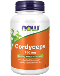 NOW Foods Cordyceps 750 mg - 90 Veg Capsules