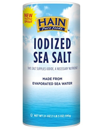 Hain Pure Foods Iodized Sea Salt, 21 oz.