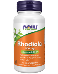 NOW Foods Rhodiola 500 mg - 60 Veg Capsules