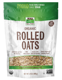 NOW Foods Rolled Oats, Organic - 24 oz.