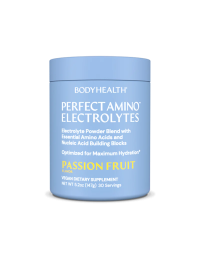 BodyHealth Perfect Amino Electrolytes Passion Fruit Flavor - Front view