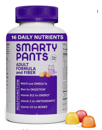 SmartyPants Adult Complete Multivitamin and Fiber, 180 Gummies