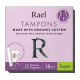 Rael Organic Cotton Tampons Super - Front view