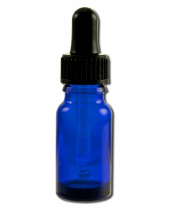 Sanctum Empty Blue Glass Pipetter Bottle, 10 ml.