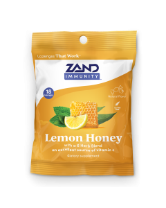 Zand Immunity Lemon Honey, 18 Lozenges - Front view