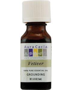 Aura Cacia Vetiver Essential Oil, .5 fl. oz.