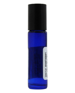 Sanctum Empty Blue Glass Bottle with Roll On Applicator, 10 ml