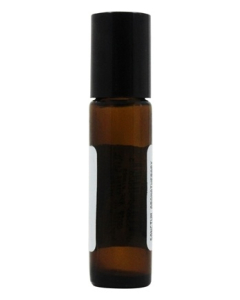 Sanctum Empty Amber Glass Bottle with Roll On Applicator, 10 ml