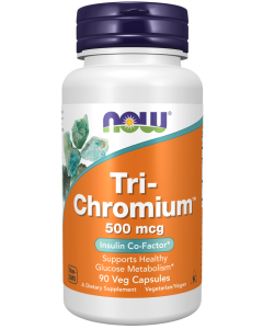 NOW Foods Tri-Chromium™ 500 mcg with Cinnamon - 90 Veg Capsules