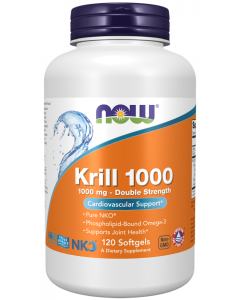 NOW Foods Krill 1000, Double Strength 1000 mg - 120 Softgels