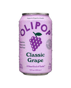 Olipop Classic Grape Prebiotic Soda - Front view