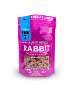 Raw Dynamic Rabbit Freeze Dried Food for Cats - Front view