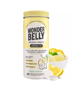 Wonderbelly Maximum Strength Lemon Sorbet Antacid - Front view