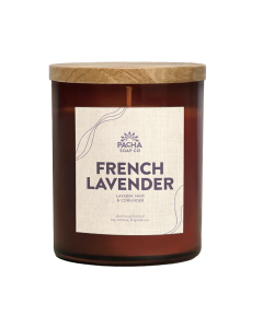 Pacha Soap Co. French Lavender Candle - Front view