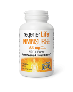 Natural Factors regenerLife NMNSurge 300mg NAD+ Boost - Front view