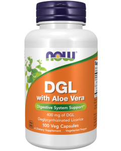 NOW Foods DGL with Aloe Vera - 100 Veg Capsules