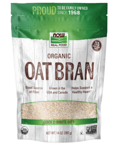 NOW Foods Oat Bran, Organic - 14 oz