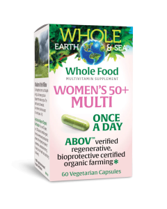 Natural Factors Women’s 50+ Once A Day Multivitamin & Mineral, 60 Vegetarian Capsules - Front view