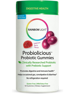 Rainbow Light Probiolicious Probiotic Gummies, 50 Gummies