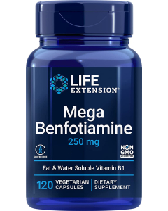 Life Extension Mega Benfotiamine, 120 Capsules