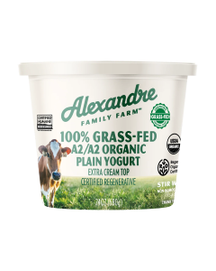 Alexandre Family Farm Organic Regenerative A2/A2 Yogurt - Front view