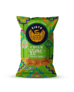 Siete Chile Lime Potato Chips - Front view