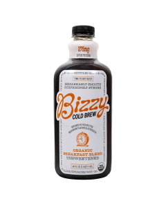 Bizzy Organic Breakfast Blend Unsweetened Cold Brew Coffee, 48 oz.