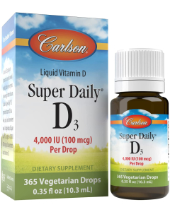 Carlson Super Daily D3 4000IU, 0.36 Ounce