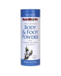 NutriBiotic Body & Foot Powder, Unscented