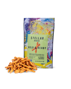 Stellar Pretzel Braids Snack Bold & Herby - Front view