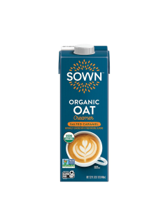 Sown Organic Salted Caramel Oat Creamer - Front view