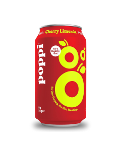 Poppi Cherry Limeade Prebiotic Soda - Front view