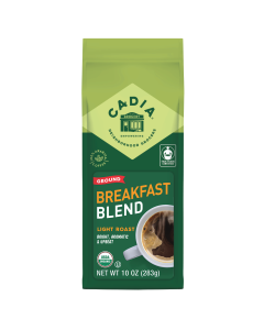 Cadia Organic Light Roast Coffee – Breakfast Blend - Front view