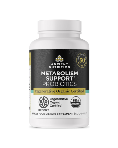 Ancient Nutrition Regenerative Organic Certified Probiotics Metabolism Support 50B - Front view