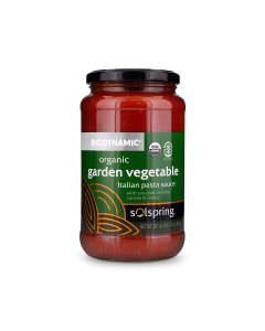 Solspring Biodynamic Organic Garden Vegetable Italian Pasta Sauce