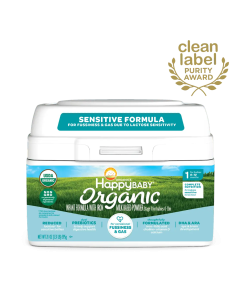 Happy Baby Organics Infant Formula, Milk Based Powder Sensitive Stage 1 - Front view