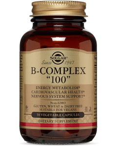 Solgar B-Complex 100, 50 Vegetable Capsules