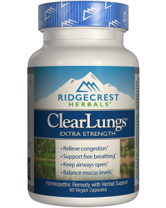 Ridgecrest Herbals ClearLungs Extra Strength, 60 Capsules