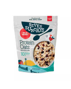 Seven Sundays Wildberry Protein Oats - Front view