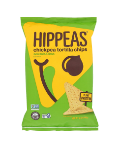 Hippeas Sea Salt & Lime Tortilla Chips - Front view