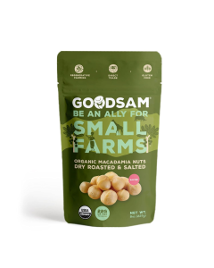 Goodsam Organic Roasted Macadamia Salted Nuts - Front view