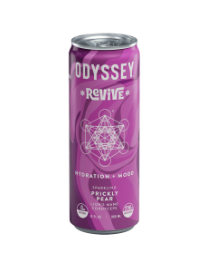 Odyssey Elixir Prickly Pear Revive Sparkling Mushroom Energy Drink - Front view