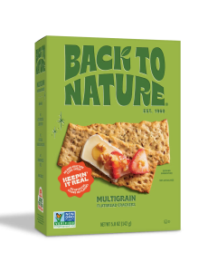 Back to Nature Multigrain Flatbread Crackers - Front view