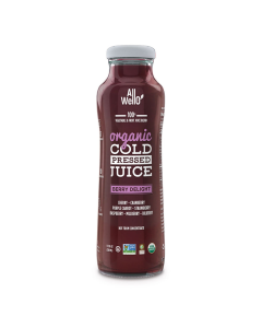 Allwello Organic Cold-Pressed Berry Delight Juice - Front view