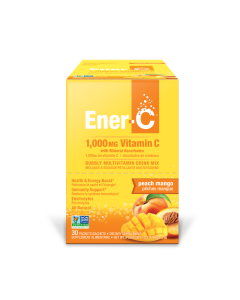 Ener-C Peach Mango 1000mg Vitamin C Multivitamin Drink Mix Powder - Front view